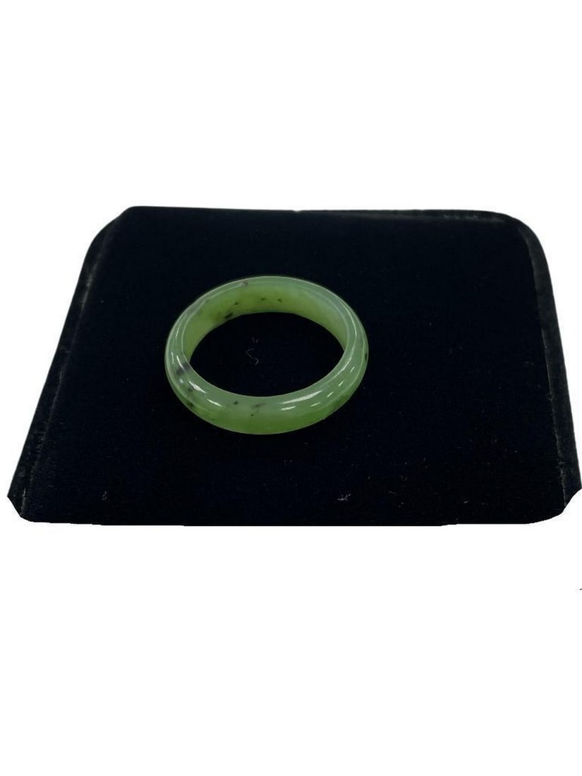 Narrow Band Canadian Jade Ring (1 of 3)