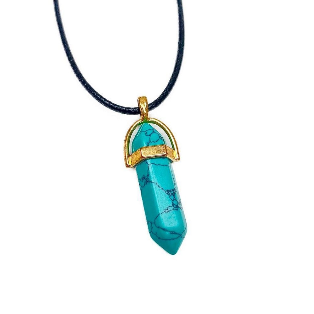 Peaceful Turquoise Crystal Healing Amulet (1 of 2)