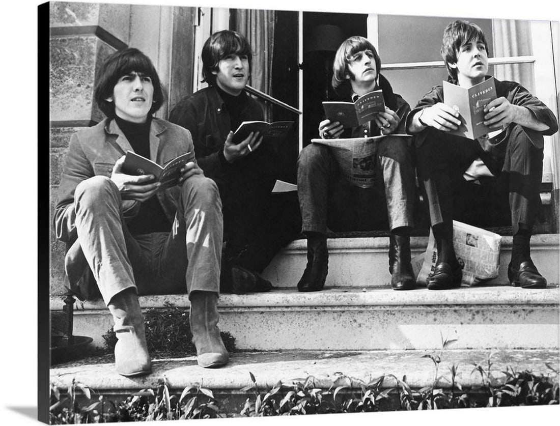 The Beatles, 1965 Canvas Reproduction: The Beatles, 1965 Canvas Reproduction Left to right: George Harrison, John Lennon, Ringo Starr, and Paul McCartney. Photograph, 1965. Dimensions: 32 x 24 inches View photos for further details.