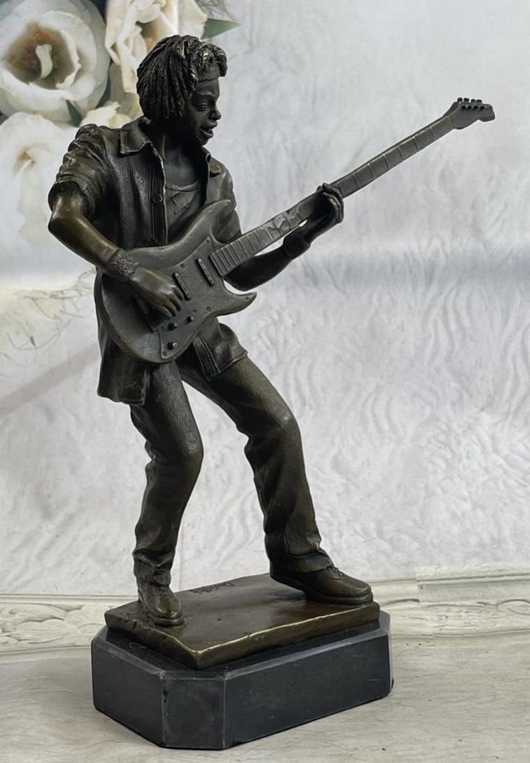 Rick James Guitar Player Bronze Sculpture (1 of 3)