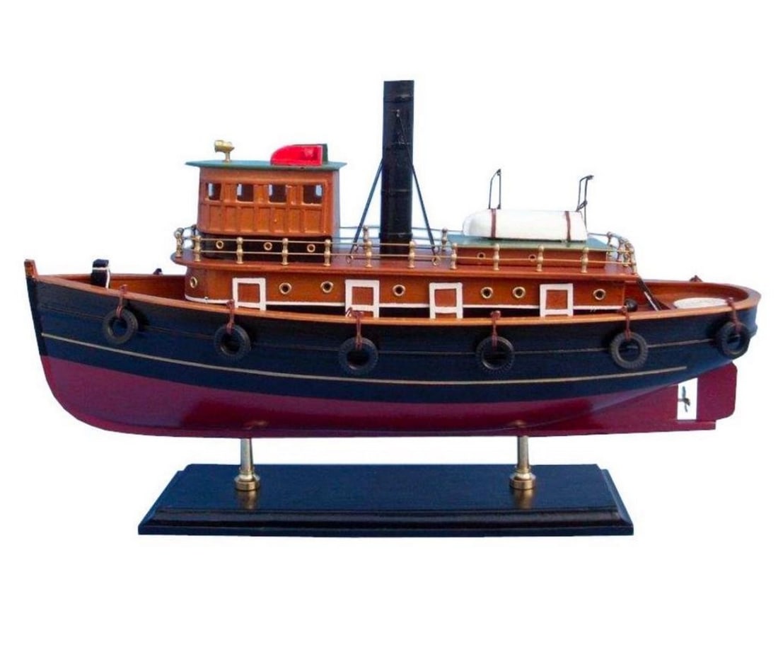 Wooden River Rat Tugboat Model (1 of 6)