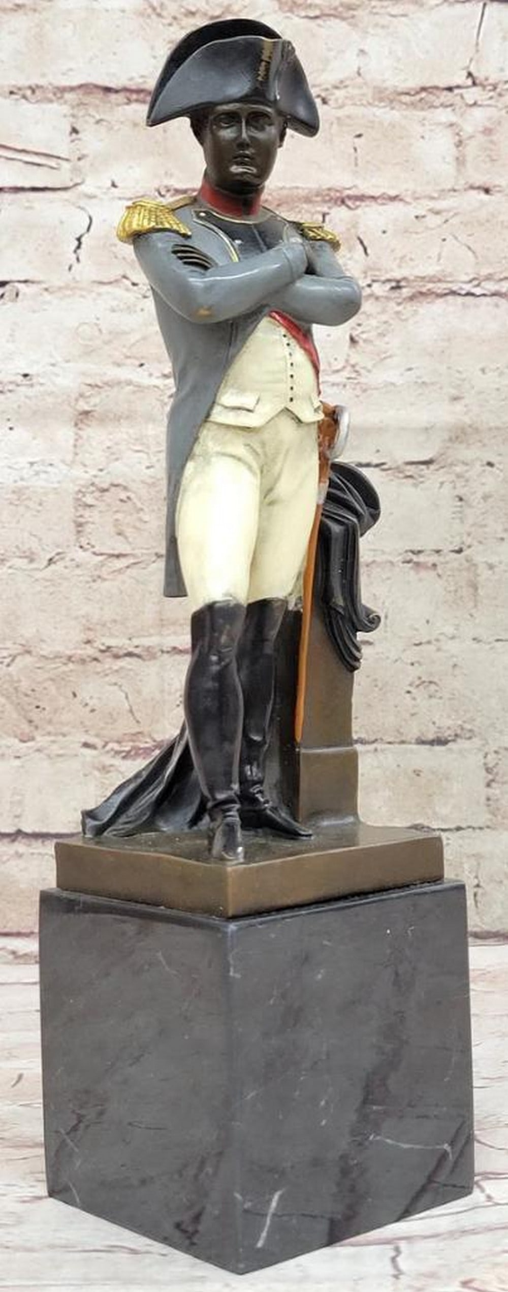 Military Leader Napoleon Bonaparte Original Bronze Statue - 12" x 3" (1 of 6)
