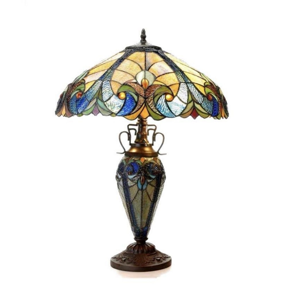 Gorgeous Victorian Tiffany Style Table Lamp (1 of 2)