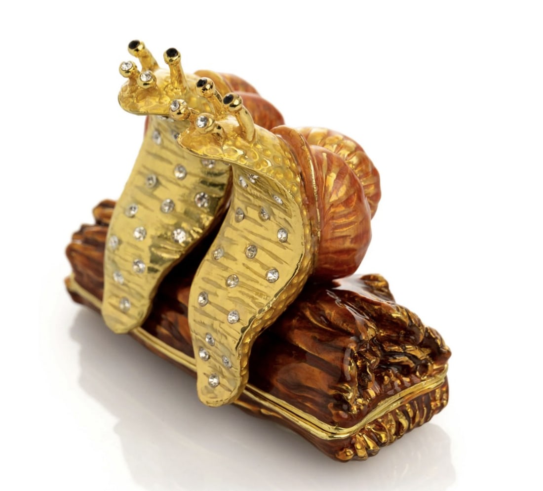 Snails Sitting On Log Trinket Box (1 of 6)