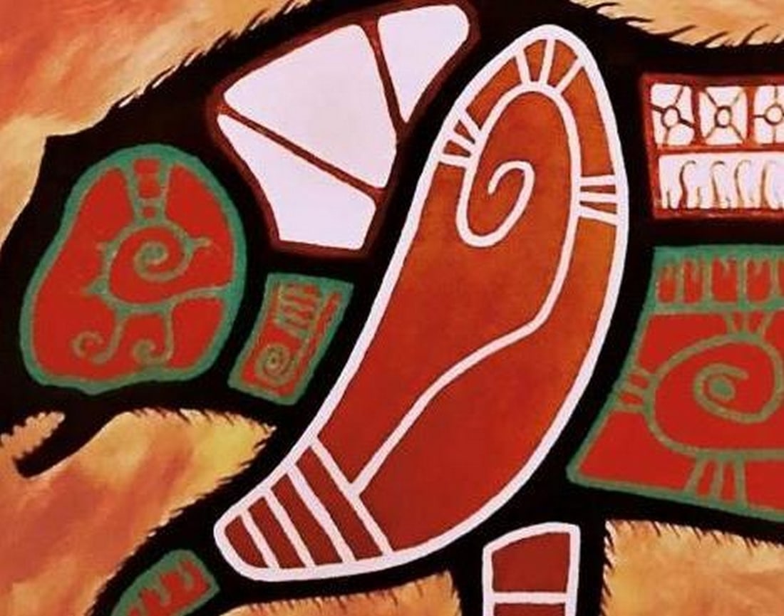 14" x 12" David Brooks 'Big Bear' Framed Print (1 of 2)