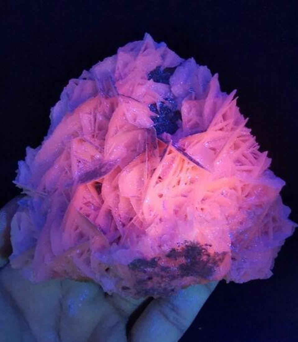 283g - Natural Clear White "Multilayer Sheet" Calcite Cluster Mineral Specimen (1 of 4)