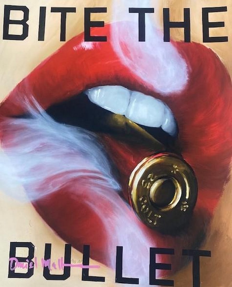 Daniel Maltzman "Bite The Bullet" Signed & Numbered 20" x 24" Artist Proof (1 of 1)
