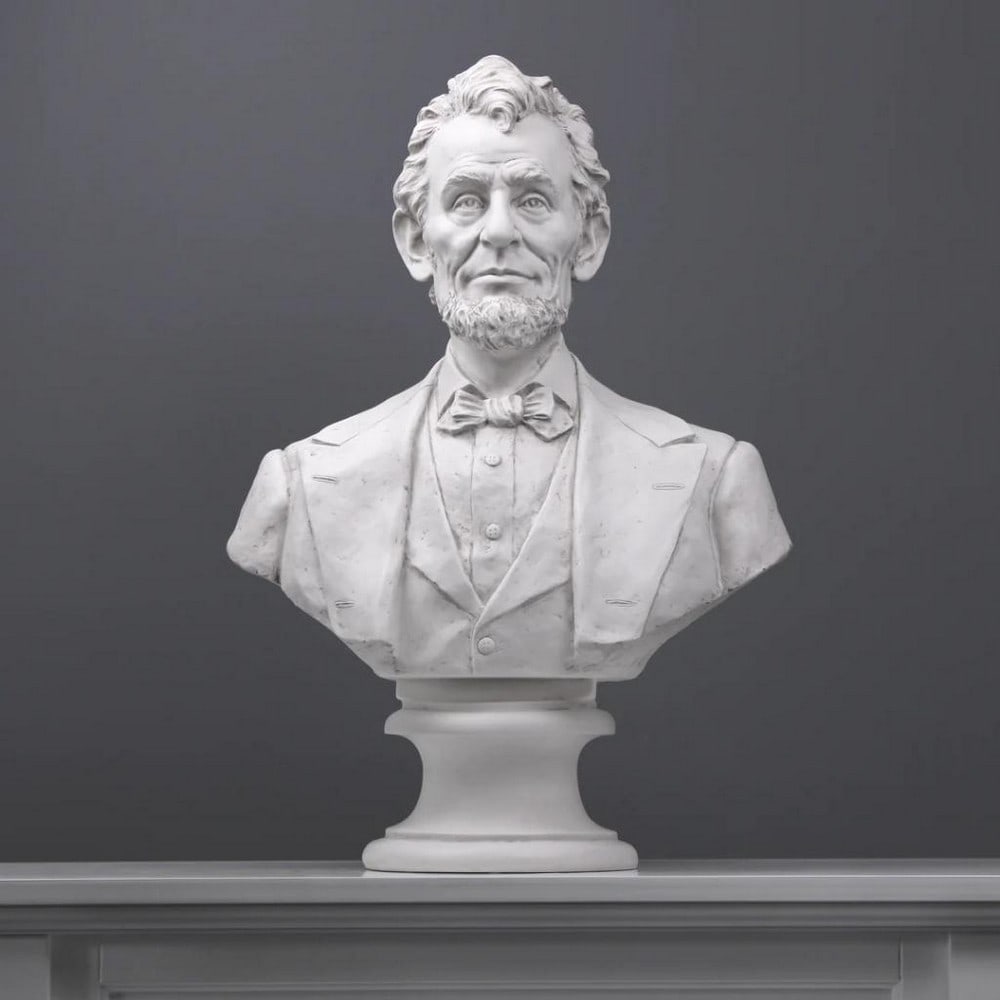 Large Abraham Lincoln Bust Sculpture - President of the United States - (18.9lbs) (1 of 6)