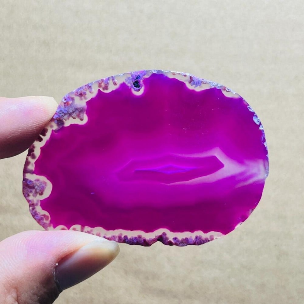 19g Natural agate Agate Geode Slab/Slice quartz crystal mineral specimen (1 of 5)