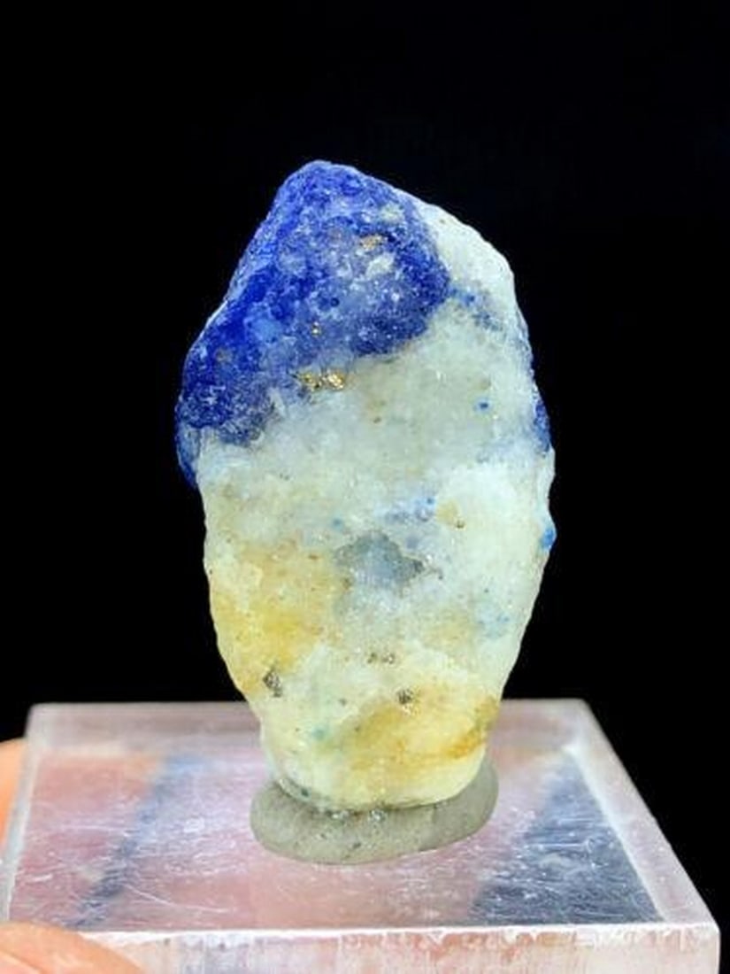 37 cts Deep Blue Sodalite on Matrix Mineral Specimen From Afghanistan (1 of 4)