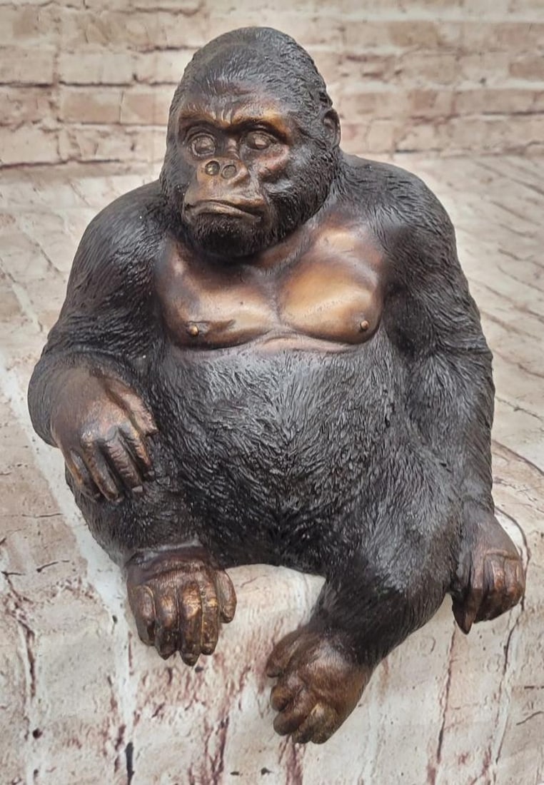 King Kong Gorilla Limited Edition Original Bronze Sculpture by Marius - 12" x 9" (1 of 7)