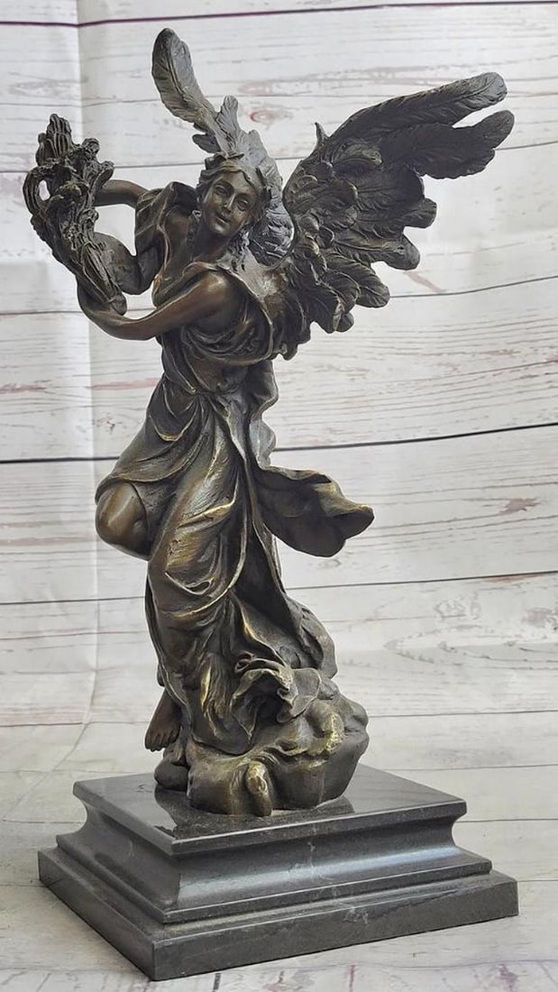 Goddess of Abundance Handcrafted Bronze Sculpture from Greek Mythology's Bountiful Realm - 13" X 7" (1 of 6)