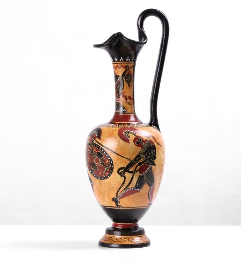 Athena Depicted On Ancient Greek Black Figure Vase (1 of 5)