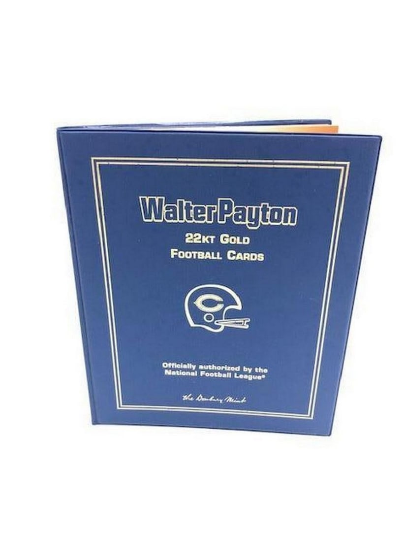 Rare The Danbury Mint WALTER PAYTON 22kt Gold Collector Set: Rare The Danbury Mint WALTER PAYTON 22kt Gold Collector Set. View Photos For More Details.