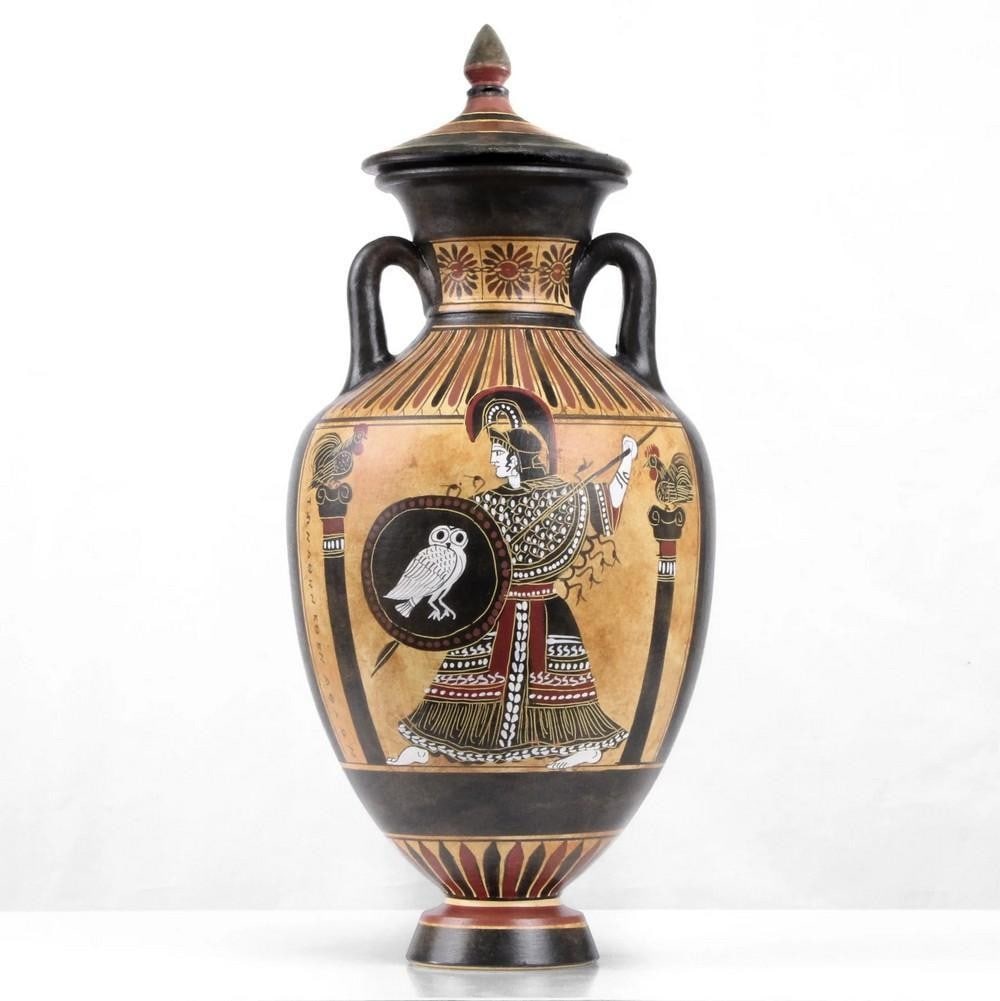 Ancient Greek Panathenaic Amphora Replica: Ancient Greek Panathenaic Amphora Replica Discover the Ancient Greek Panathenaic Amphora Replica, a meticulously hand-painted reproduction of an historic vessel from Athens. This high-quality replica