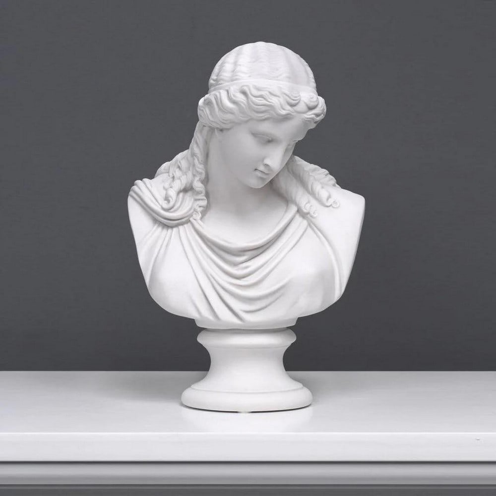 Eirene Statue – Goddess of Peace Bust - 7.7lbs: Eirene Statue – Goddess of Peace Bust - 7.7lbs Our astonishing Eirene Statue is the reduction of the head of a series original Roman copies. Among them, the most famous is currently exhibited in the