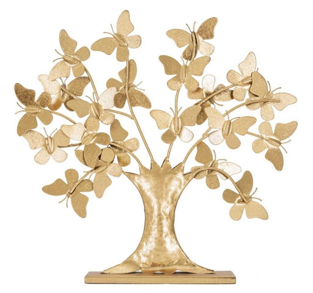 Gold Butterfly Tree Sculpture - Modern Elegance (1 of 6)