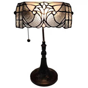 Tiffany-Style Vintage Banker Lamp by Amora Lighting (1 of 2)