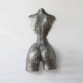 Celestial Poise Metal Torso Sculpture (1 of 5)