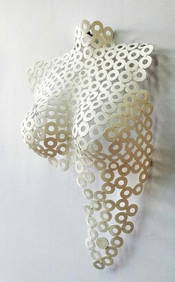 White Grace Metal Sculpture (1 of 6)