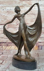 Flowing Dancer Original Bronze Statue - 14" x 11" (1 of 6)