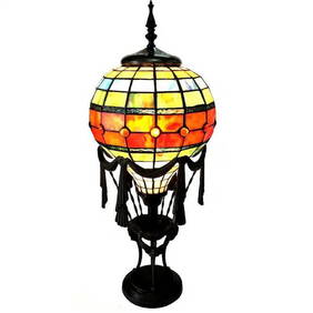 Tiffany-Style Table Lamp with Antique Bronze Finish (1 of 1)