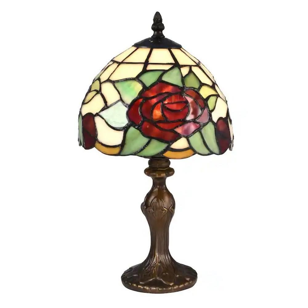 Radiant Indian Rose Table Tiffany Lamp (1 of 3)