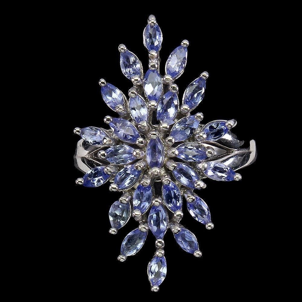 Marquise Cut Tanzanite 4x2mm Sterling Silver 925 Mounted Cocktail Ring - Size 7.5: Marquise Cut Tanzanite 4x2mm Sterling Silver 925 Mounted Cocktail Ring - Size 7.5 Metal: 925 Sterling Silver Base Metal: Fine Silver Style: Cocktail Metal Purity: 925/1000 Ring Size: 7.5 Plate: 14k W