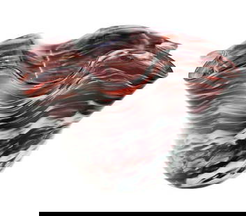 Missoni Pomace Murano Glass Centerpiece Bowl: Missoni Pomace Murano Glass Centerpiece Bowl  The Missoni Pomace Murano Glass Centerpiece Bowl is a beautifully crafted piece featuring a distinctive wavy rim. It showcases a blend of swirling colors