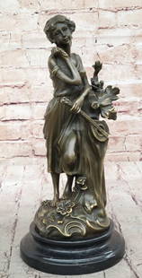 Woman Musician Playing Banjo Guitar Bronze Sculpture by Milo - 13" x 6": Woman Musician Playing Banjo Guitar Bronze Sculpture by Milo - 13&#34; x 6&#34; Celebrate the joy of music with this captivating bronze sculpture of a woman musician playing the banjo guitar. Crafted