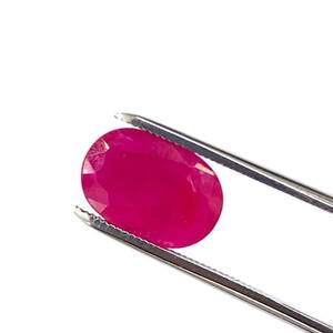 3.61ct Faceted Oval Ruby Gemstone