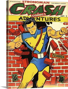Comic Book Style Crash Wall Art: Comic Book Style Crash Wall Art Bold and dynamic, this comic book-style Crash wall art brings explosive energy to any space. Featuring vivid colors, sharp lines, and a striking pop-art aesthetic,