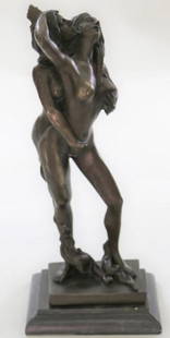 Unbreakable Bond Bronze Sculpture - 16" x 6.5": Unbreakable Bond Bronze Sculpture - 16" x 6.5" This is an original, inspired by and bearing the signature of talented artist J. Mavchi. Cast in bronze, it captures a deeply intimate moment
