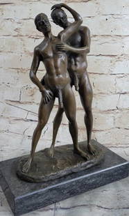 Bound By Touch Bronze Erotica Sculpture - 13" x 8.5": Bound By Touch Bronze Erotica Sculpture - 13" x 8.5" This is an original bronze sculpture inspired by and bearing the signature of talented artist Mavchi. This is a striking bronze