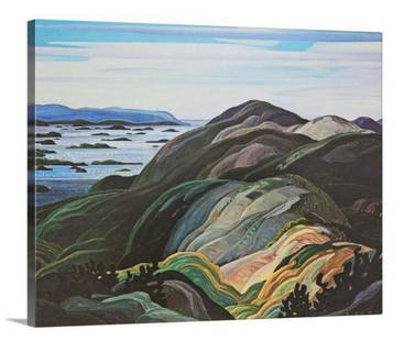 30"x24" Bay Of Islands By Franklin Carmichael Canvas Production: 30&#34;x24&#34; Bay Of Islands By Franklin Carmichael Canvas Production  The youngest original member of The group of Seven, Frank Carmichael was born in Orillia, Ontario, where he first worked in his