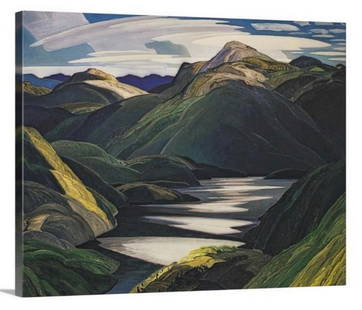30"X24" Light And Shadow By Franklin Carmichael Canvas Production: 30&#34;X24&#34; Light And Shadow By Franklin Carmichael Canvas Production  The youngest original member of The group of Seven, Frank Carmichael was born in Orillia, Ontario, where he first worked in h