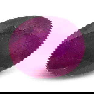 0.78ct Oval Cut Burma Ruby: Description: Gem Type: Ruby Number of Stones: 1 Weight: 0.78 cts Measurements: 5.73x4.63x3.30 mm Shape: Oval Cutting Style Crown: Modified Brilliant Cutting Style Pavilion: Step