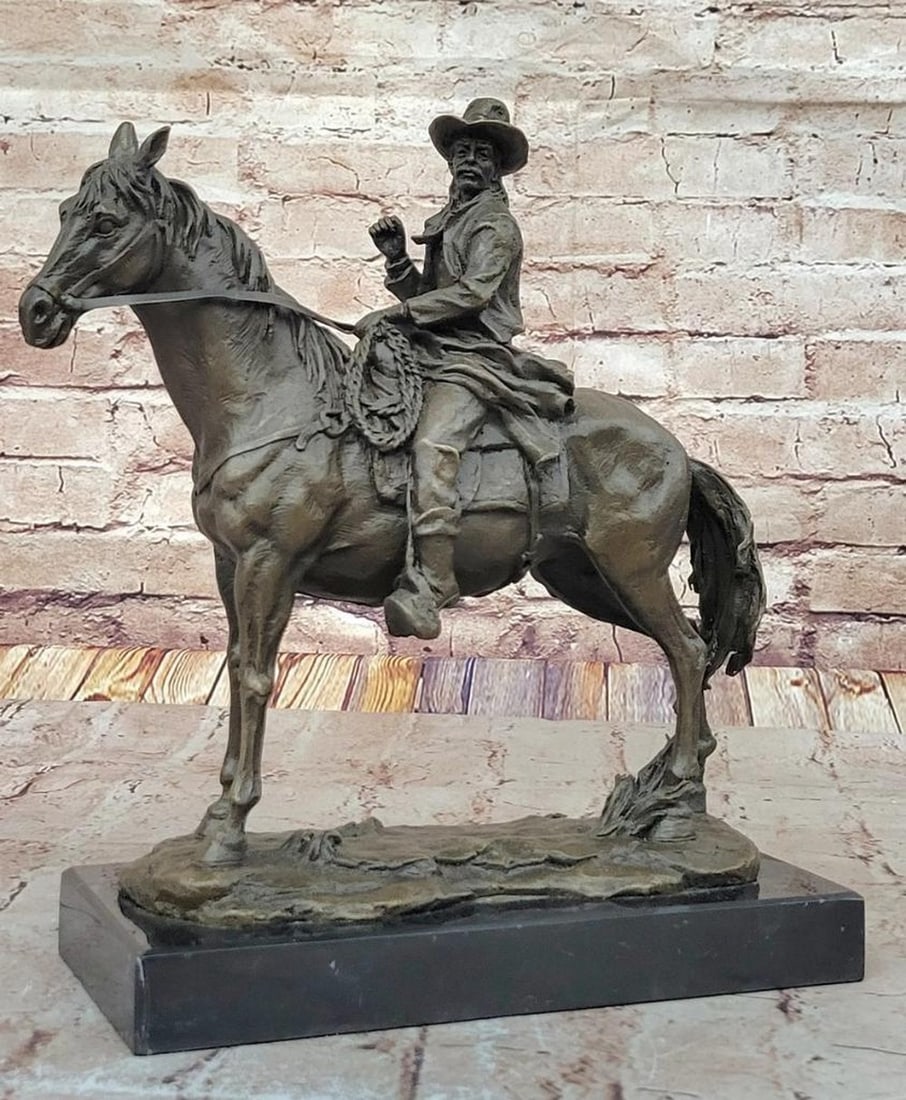 Scout Bronze Sculpture Inspired by Frederic Remington - 12" x 12" (1 of 7)