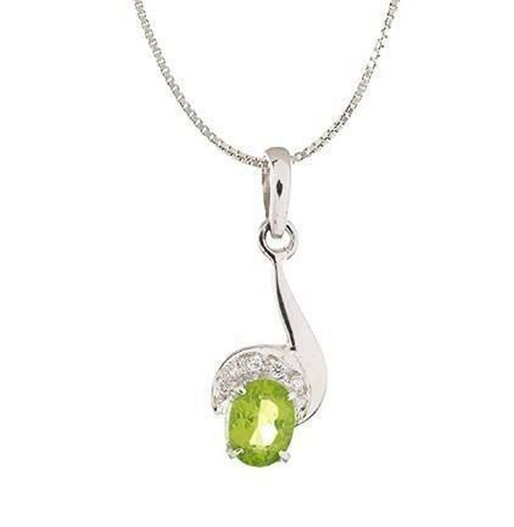 Peridot Sterling Silver Pendant (1 of 2)