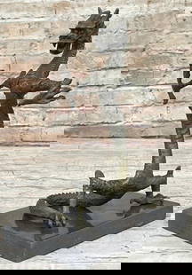 Legendary Ancient Chinese Dragon Original Bronze Art Sculpture on Marble Base - 10" x 7": Legendary Ancient Chinese Dragon Original Bronze Art Sculpture on Marble Base - 10&#34; x 7&#34;  Dive into the timeless mystique of the Chinese Dragon with this extraordinary Bronze Sculpture. Emblem