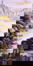 Oriental Asian Watercolour Painting Of The Stunning Landscape