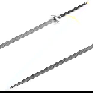 37" Damascus Steel Templar Double Edged Battle Sword: 37&#34; Damascus Steel Templar Double Edged Battle Sword  Each blade is created Using 256 Layers Of 1095 and 15N20 High Carbon Steels?????? To Produce A Superior Edge And Maintain A High Tensile Stren