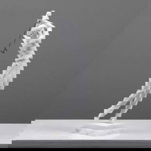 Dedicated Golfer White Carrara Marble Sculpture (1.5lbs): Dedicated Golfer White Carrara Marble Sculpture (1.5lbs)  Golf is a club-and-ball sport in which players use various clubs to hit balls into a series of holes on a course in as few strokes as possible