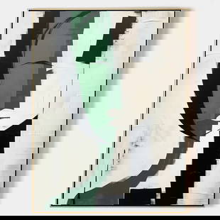 Abstract Modernist Frameless Painting: Abstract Modernist Frameless Painting   A striking abstract modernist painting featuring a frameless design that enhances its bold composition and fluid interplay of colors. Perfect for contemporary s