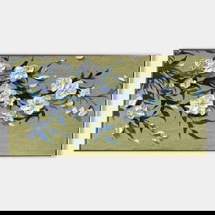 3D White Flowers Wasabi-Sabi Inspired Oil Canvas Painting: 3D White Flowers Wasabi-Sabi Inspired Oil Canvas Painting  The 3D White Flowers Wasabi-Sabi Inspired oil canvas painting captures the beauty of imperfection through textured, three-dimensional blooms.