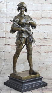 Émile Louis Picault (1833–1915) Inspired Bronze Sculpture - 14.5" x 5": Émile Louis Picault (1833–1915) Inspired Bronze Sculpture - 14.5&#34; x 5&#34;  Experience the profound legacy of Émile Louis Picault (1833–1915) through this exquisite bronze sculpture, a testa