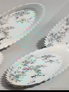 Qing Yongzheng Mark Famille Rose Floral Pattern Plates: Qing Yongzheng Mark Famille Rose Floral Pattern Plates  A pair of exquisite porcelain plates marked Qing Yongzheng, adorned with delicate Famille Rose floral patterns. The design features finely paint