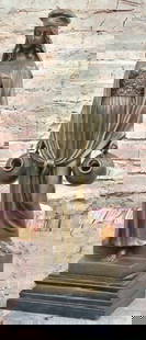 Journey to the Spring Bronze Sculpture Reproduction- 15" x 5.5": Journey to the Spring Bronze Sculpture Reproduction- 15&#34; x 5.5&#34;.  A stunning Aldo Vitaleh bronze reproduction sculpture inspired by Dominique Alonzo and bearing Vitaleh&#39;s signature. This p