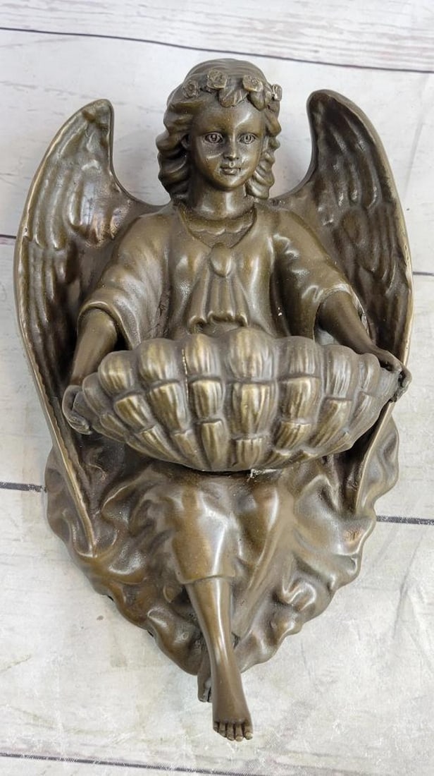 Original Milo Young "Guardian Angel" Bronze Wall Sconce Bronze - 4lbs (1 of 6)