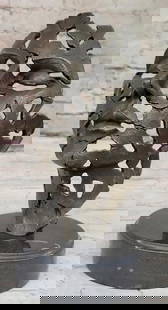 Metamorphic Surrealism Dali-Inspired Abstract Female Face Sculpture - 11" x 5.5": Metamorphic Surrealism Dali-Inspired Abstract Female Face Sculpture - 11" x 5.5" Elevate your living space with our captivating Metamorphic Surrealism Dali-Inspired Abstract Female Face